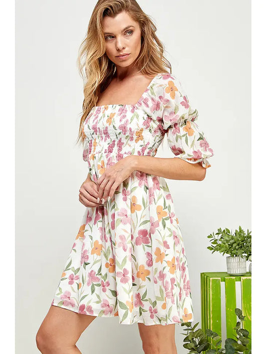 Floral Babydoll Dress